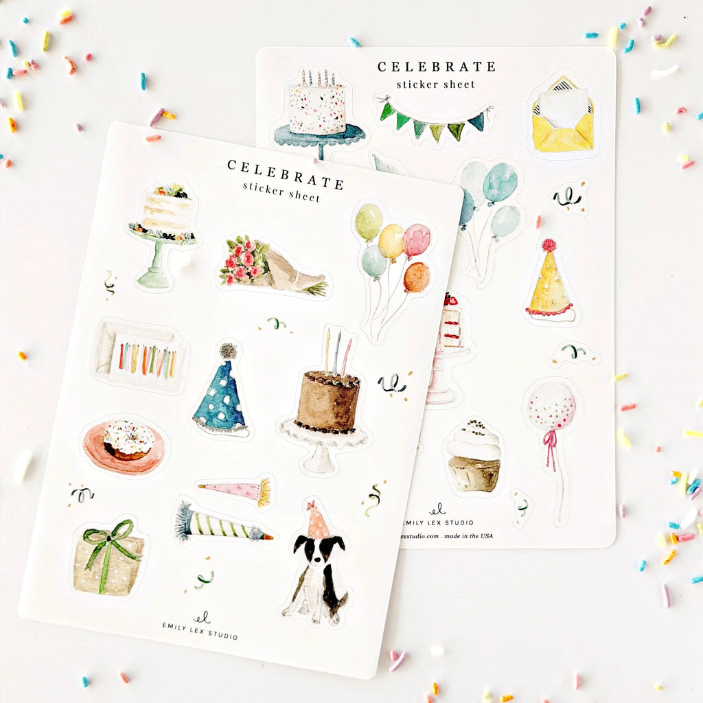Celebrate Sticker Sheets