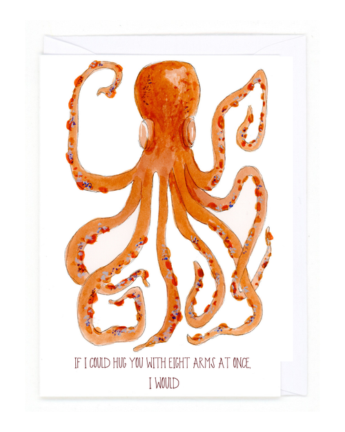 "Eight Arm Hug" Card