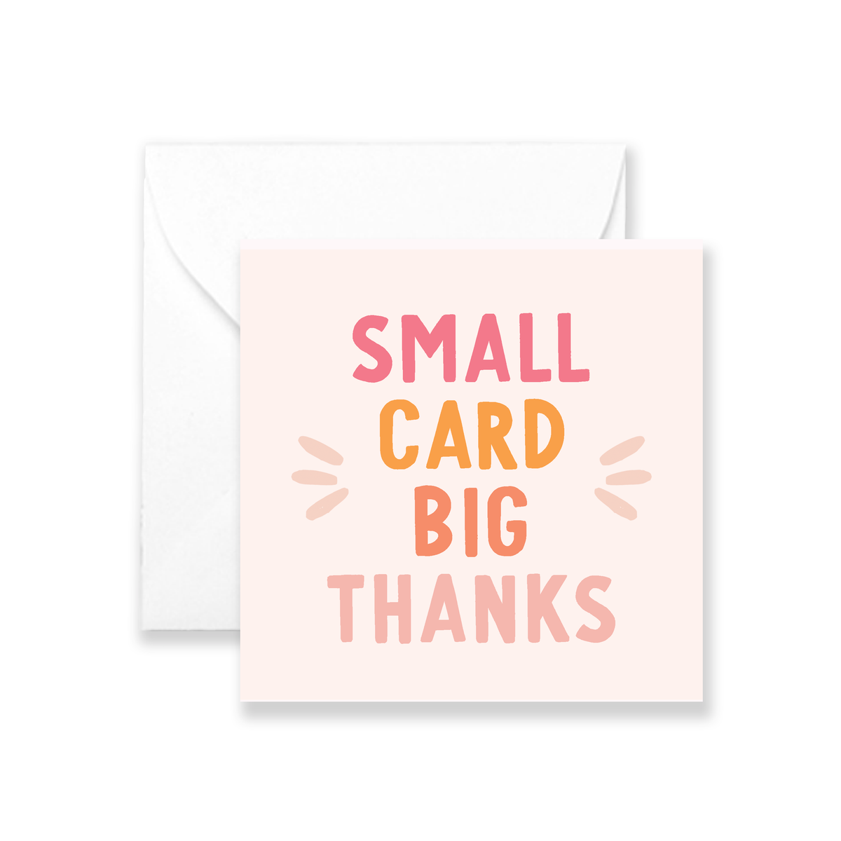 Big Thanks - Mini Greeting Card