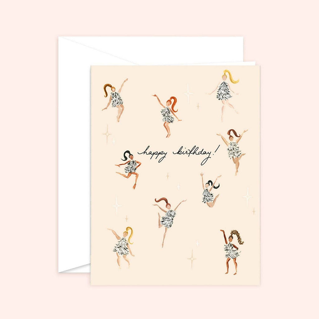 Birthday Disco Girls Card