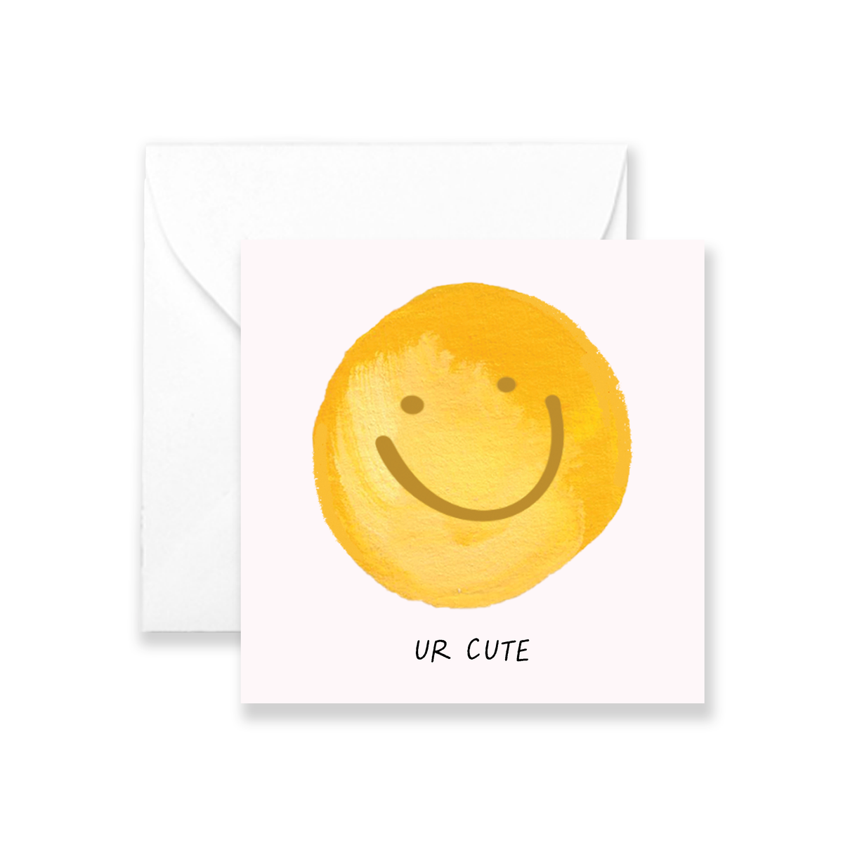 Ur Cute Smiley - Mini Greeting Card