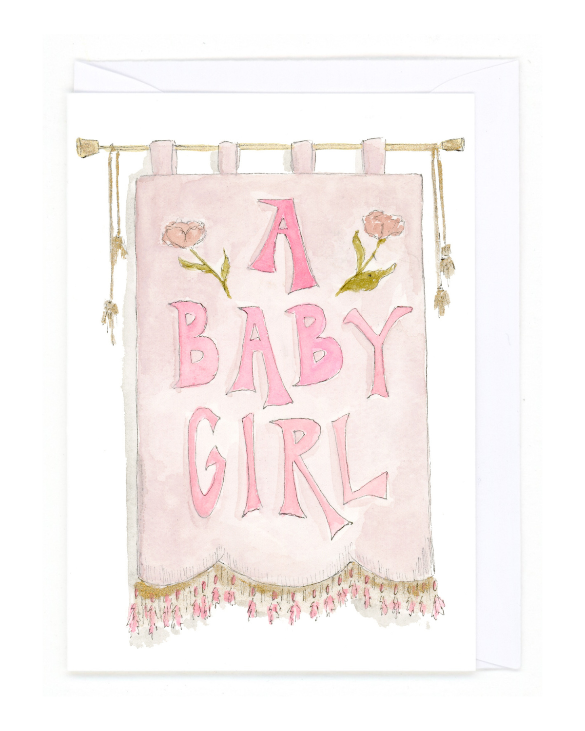 " A Baby Girl" Card