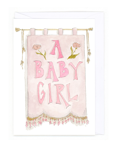 " A Baby Girl" Card