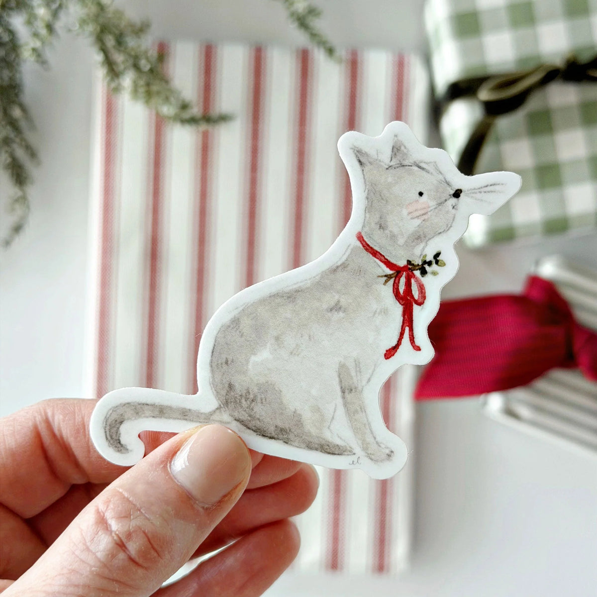 Christmas Cat Sticker