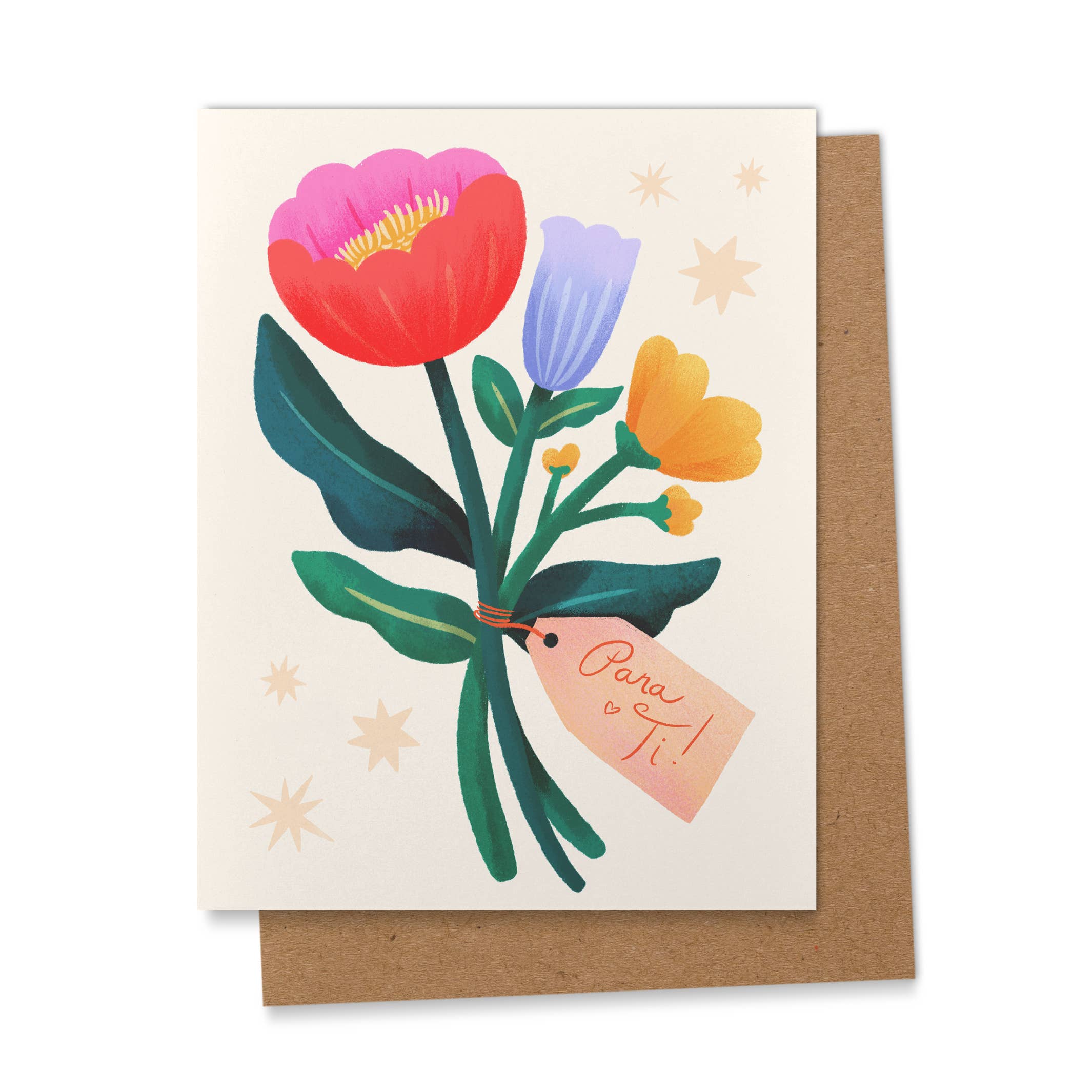 Flores Para Ti - Spanish Floral Greeting Card