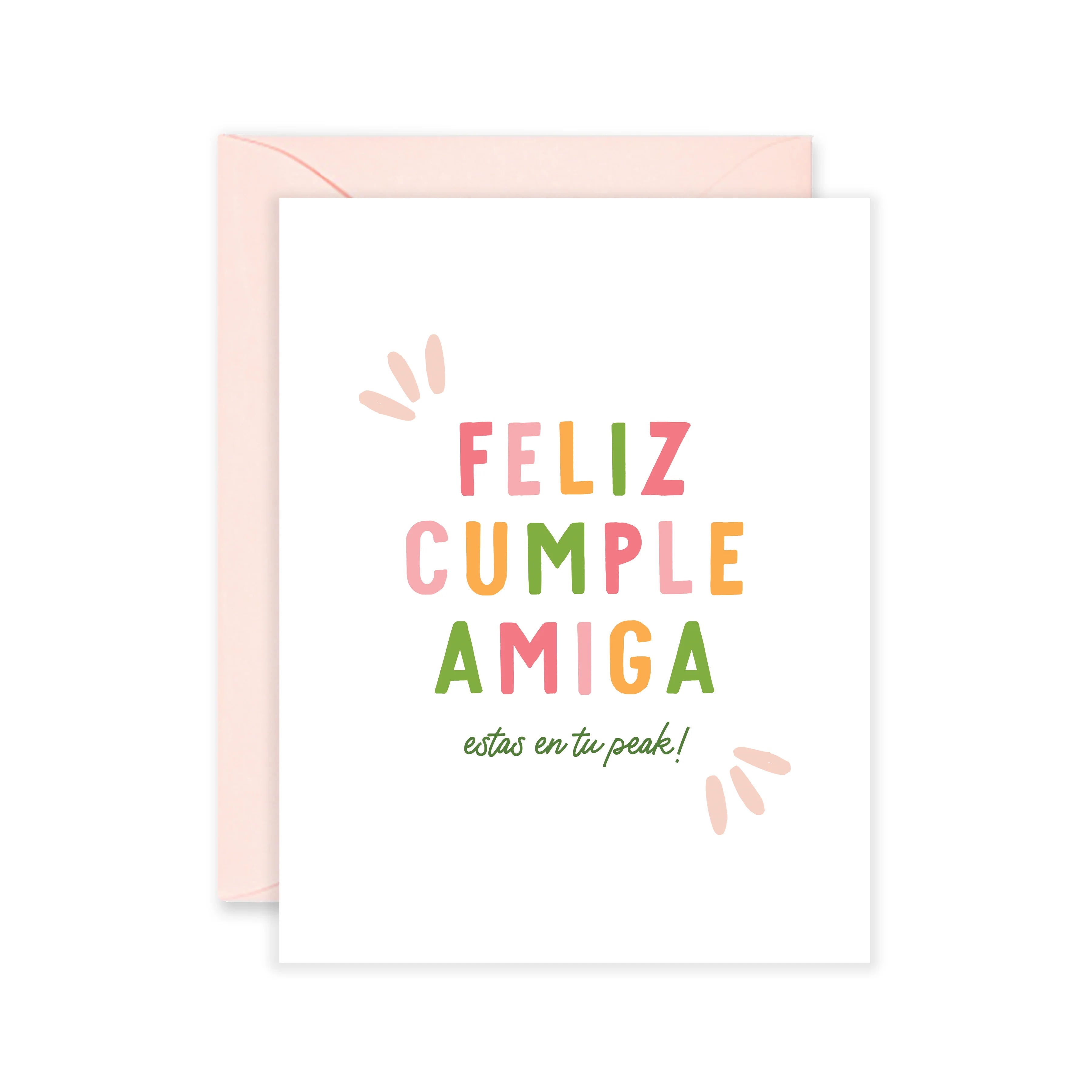 Feliz Cumple Amiga Greeting Card