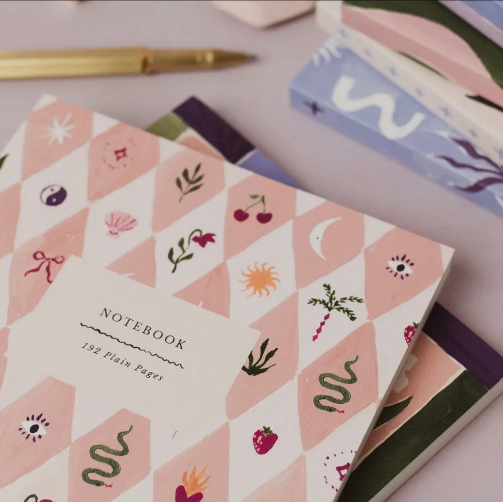 Blush Harlequin Notebook