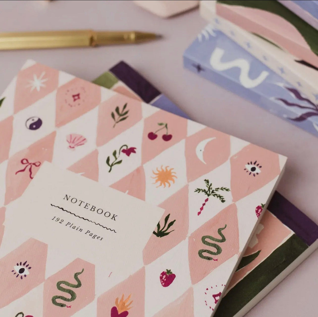 Blush Harlequin Notebook