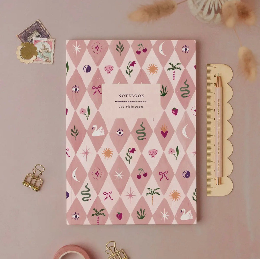 Blush Harlequin Notebook