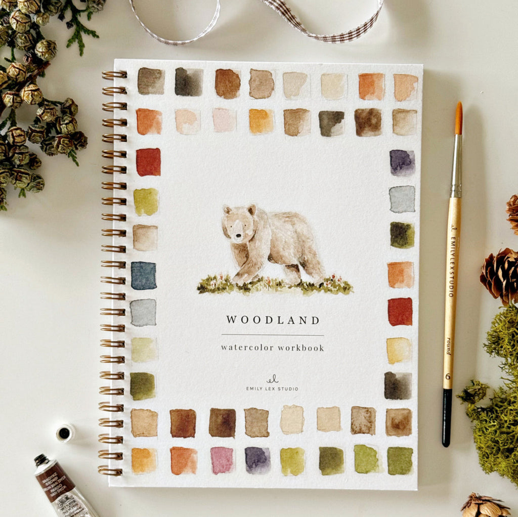 Woodland Watercolor Workbook