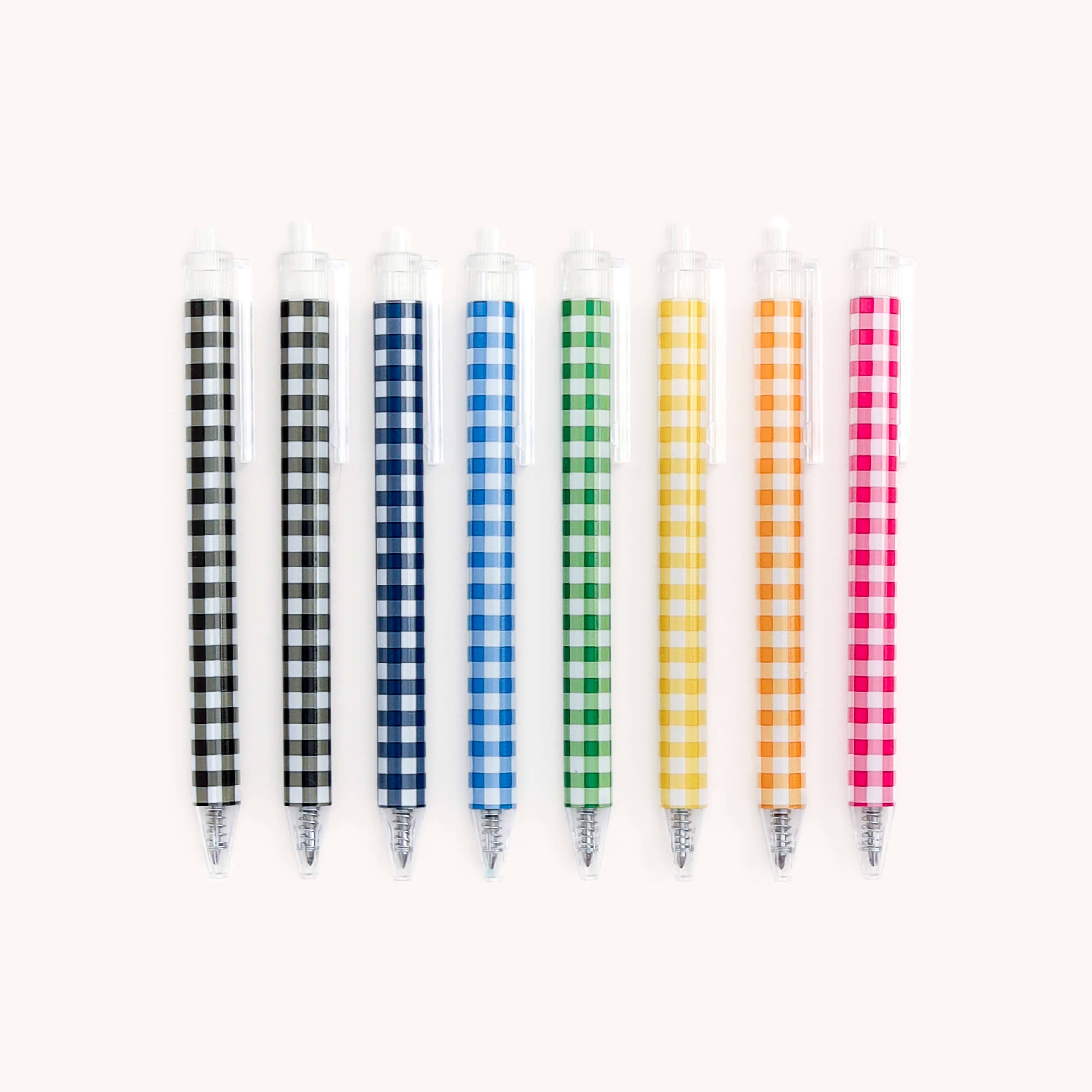 Gel Pen Set - Gingham