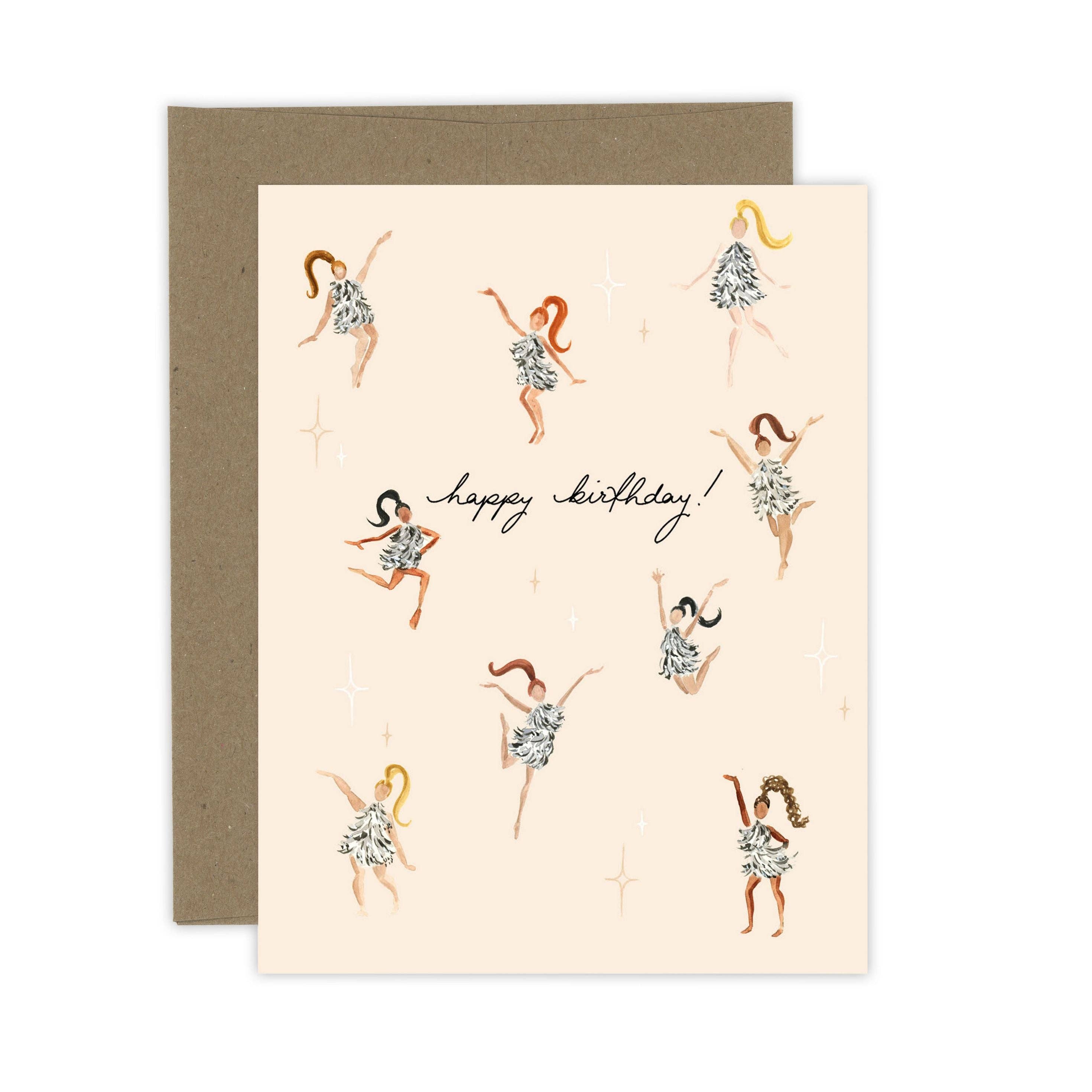 Birthday Disco Girls Card