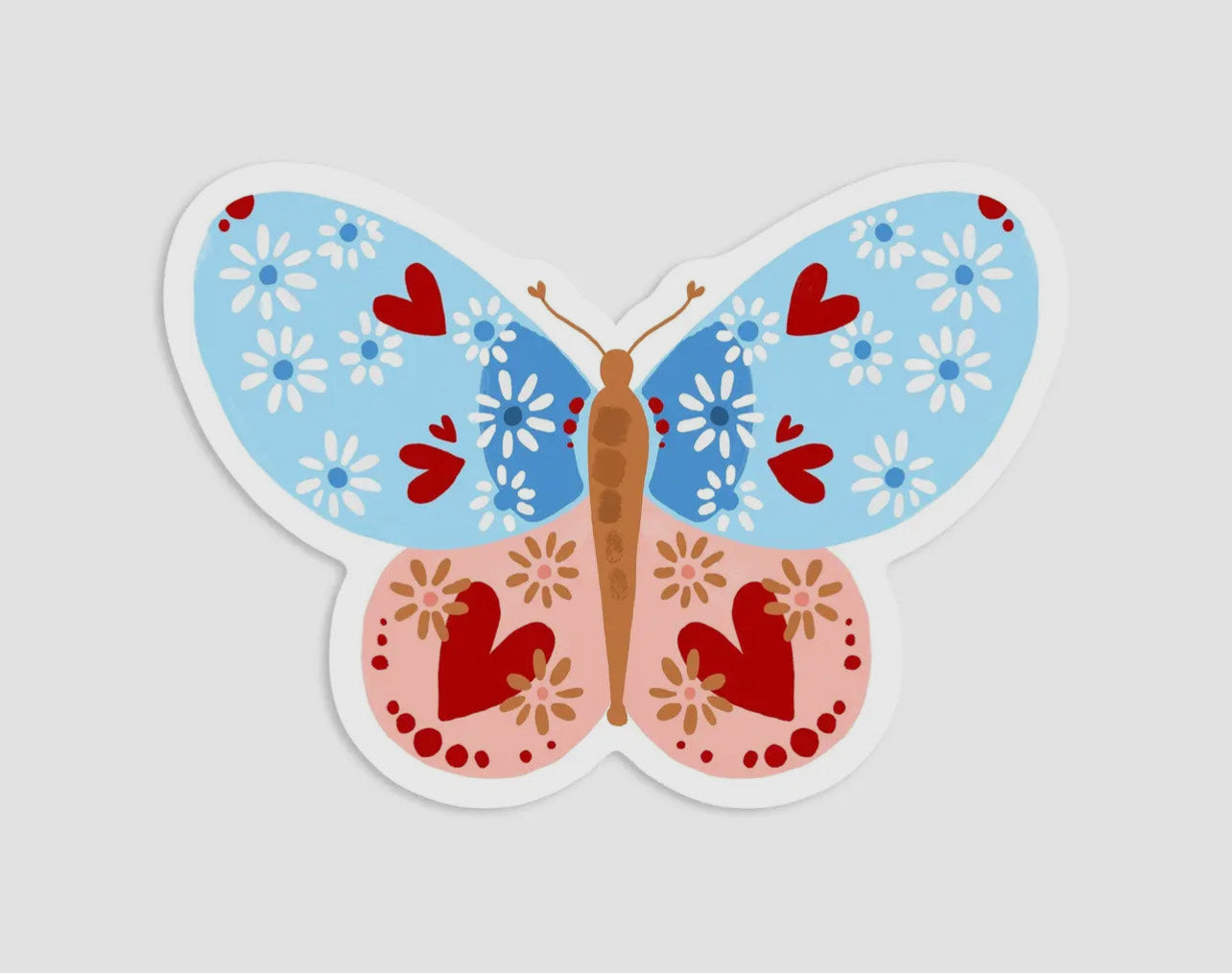Rosa Butterfly Sticker
