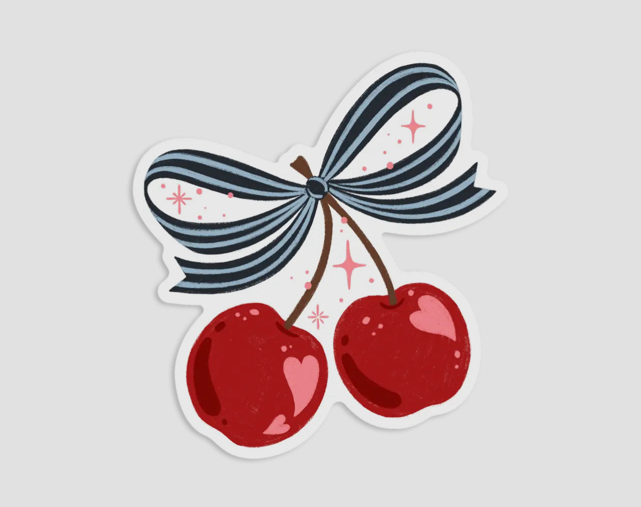 Cherry Bow Sticker